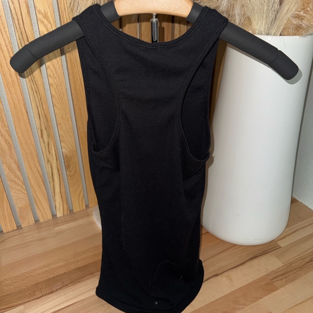 Color Story Black Ribbed Racerback Tank - Picture 2 of 2